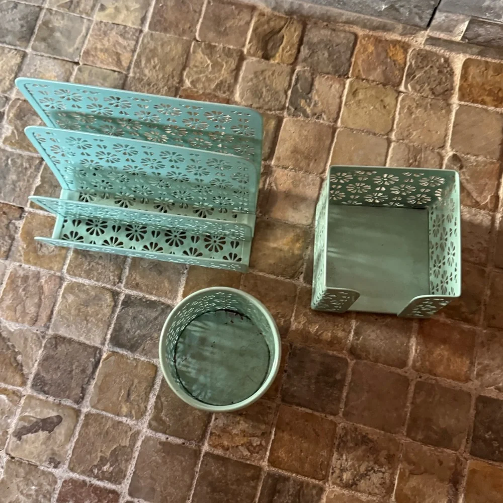 Mint Green Home Accents Organizer Set